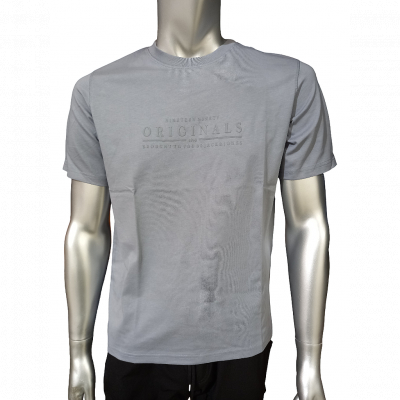 Camiseta JACK & JONES JORCATSKILLS MINIMAL TEE CEW NECK LN 12290315 Gris Gris