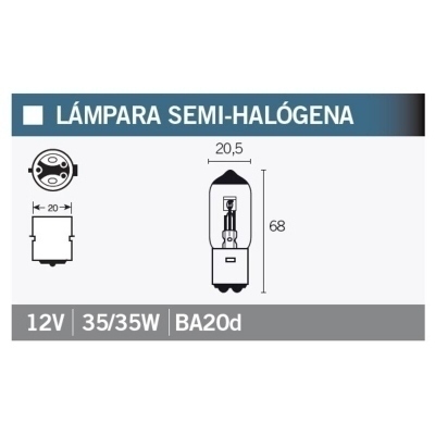 Lámpara Semihalógena 35/35W E0303748