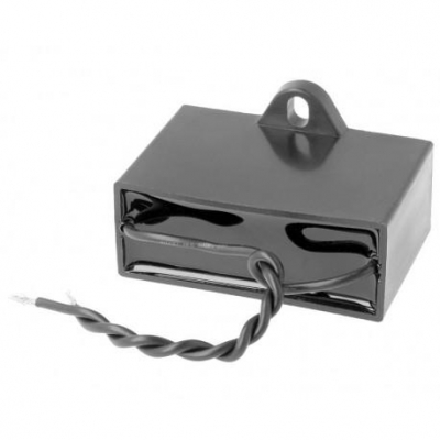 Condensador MOTOR 10uF 450Vac con Cables Fijación Tornillo pasante M4