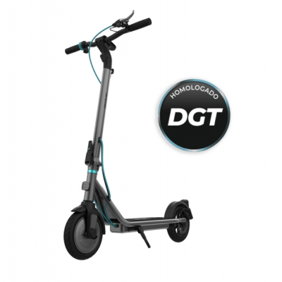 Cecotec Bongo Serie D20 Patinete Electrico - 250W - Autonomia 20km - Ruedas 8.5” - Frenos Electricos y de Disco - Velocidad Maxima 20km/h - Homologacion DGT - Cargador y Herramientas - Color Negro