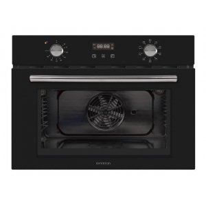 Horno compacto integrable Infiniton 40BEN1, 45 x 60 cm, multifunción, abatible, 45 litros, clase A, 2800W, temporizador, luz interior, cristal negro