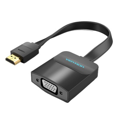 Cable Conversor 74345/ HDMI Macho/ VGA Hembra - Jack 3.5 Hembra/ 15cm/ Negro