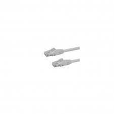 StarTech.com Cable de Red de 0,5m Blanco Cat6 UTP Ethernet Gigabit RJ45 sin Enganches - N6PATC50CMWH