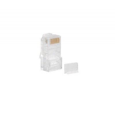 CONECTOR DE RED RJ45 LANBERG PLU-6000 - PARA CABLEADO UTP CAT6 - BOLSA DE 100 UNIDADES