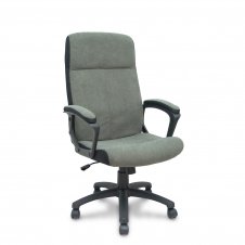 Piqueras y Crespo Sillón Opti532 bascuante tapizado tela color gris y negro
