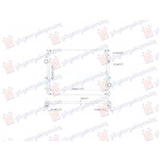 RADIATOR 2.0 PETROL/HYBRID - 3.0 DIESEL/HYBRID (640x500) (NRF)