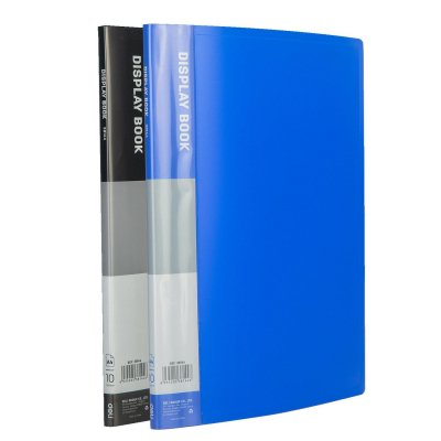 DELI Carpeta 40 fundas PP etiqueta lomo A4 colores translucidos surtidos