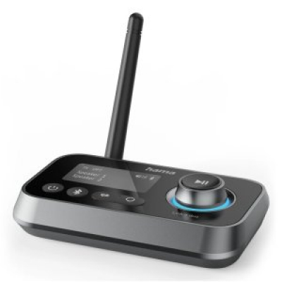 ADAPTADOR BLUETOOTH HAMA LINK.IT DUO TRANSMISOR RECEPTOR JACK 3.5mm USB-C 1m LCD CONTROLES