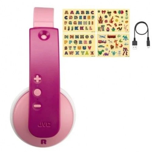 Auriculares Infantiles Inalámbricos JVC Tinyphone HAKD10W/ Bluetooth/ Rosas