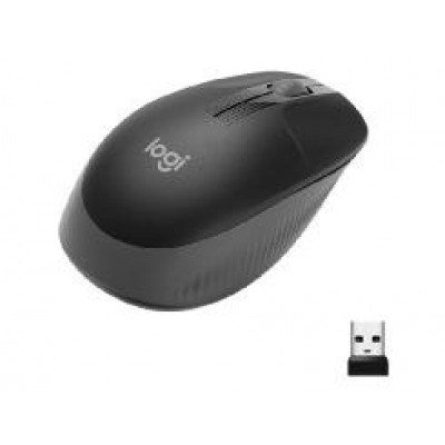 Mouse raton logitech m190 full size optico wireless inalambrico gris marengo
