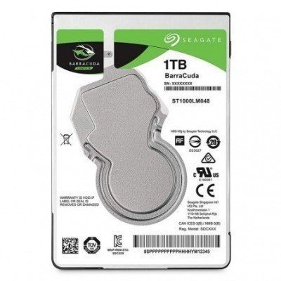 Disco Duro Seagate BarraCuda 1TB/ 2.5/ SATA III/ 128MB