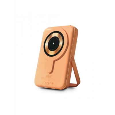 Urban Factory Magnee Power Powerbank Universal 10000mAh - Entrada USB-C - Salida USB-C, USB-A e Inalambrica - Color Albaricoque