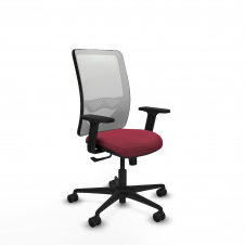 Piqueras y Crespo Zulema sincro malla blanca bali granate brazos 2D base nailon ruedas 65mm nailon