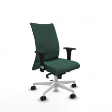 Piqueras y Crespo Albacete confidente sincro bali verde botella brazos 1D base blanca ruedas 65 mm nailon