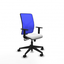 Piqueras y Crespo Motilla sincro malla azul bali blanco brazos 1D base piramidal ruedas 65mm nailon