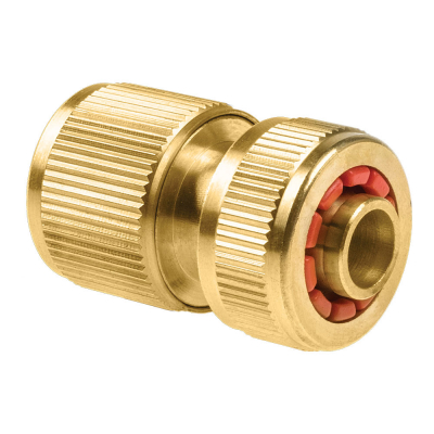Conector rápido manguera stop de latón brass 5/8