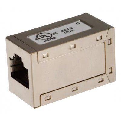 5503-771 cambiador de género para cable RJ-45 Acero pulido