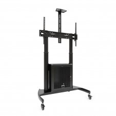 TooQ ?NARNIA? Soporte de Suelo con Armario Multiusos + Accesorios Rack para Pantallas 60