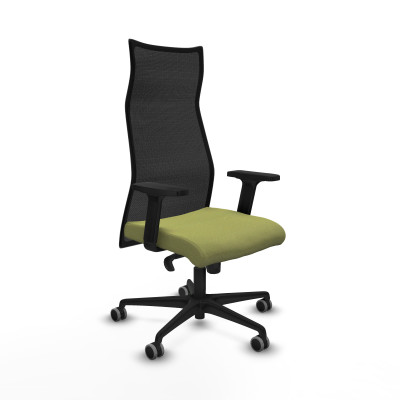 Albacete malla sincro malla negra bali verde oliva brazos 2D base nailon ruedas 65mm engomadas