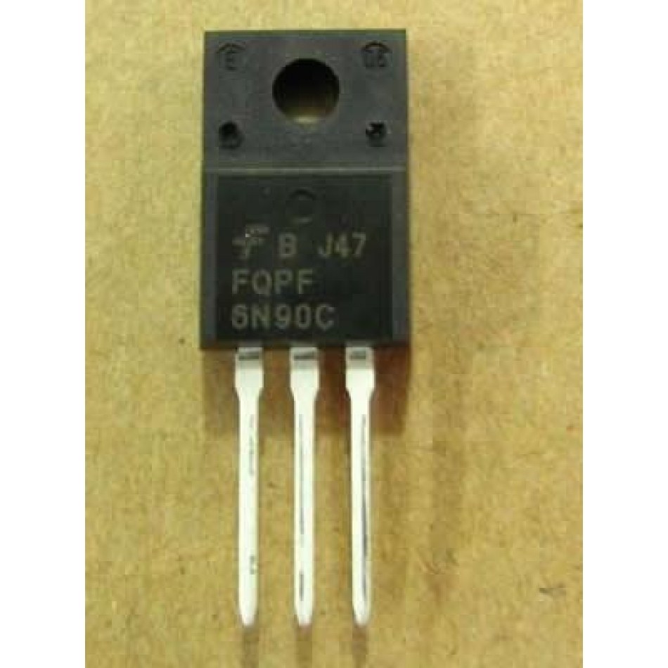 Transistor N-Mosfet 900V 3,8A 56W TO220FP Aislado FQPF6N90C