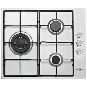 Placa de gas butano Vitrokitchen EN630LIB 3 zonas inox