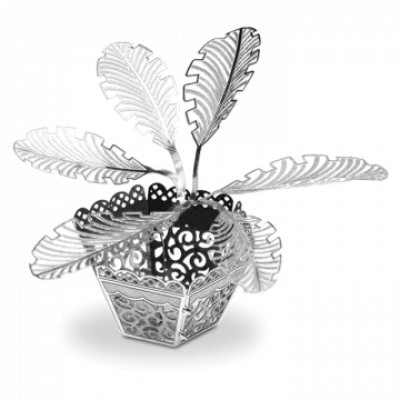 MAQUETA 3D METAL FASCINATIONS PLANTA SAGO PALM TREE MONTAJE SIN PEGAMENTO NI SOLDADURA MAQUETAS 3D