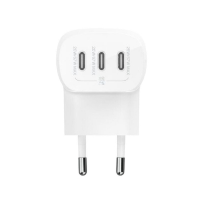 Cargador belkin wcc002vfwh 67w 3x usb tipo c blanco
