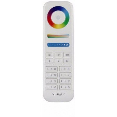 Mando Inalambrico RGB+CCT 8Zonas RF 2,4Ghz