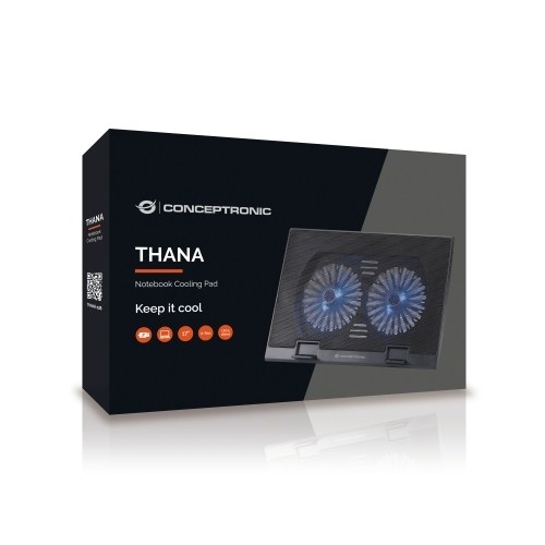 Conceptronic THANA 02B Notebook Cooler hasta 17