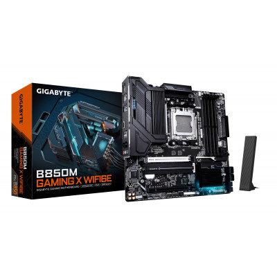 B850M GAMING X WIFI6E Placa Base - Procesadores AMD Ryzen Serie 9000, VRM Digital 10+2+2 fases, hasta 8200MHz DDR5 (OC), 1xPCIe 5.0 + 1xPCIe 4.0 M.2, LAN 2.5, WIFI 6E, USB 3.2 Gen 2.