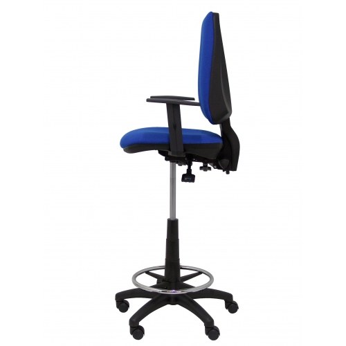 Taburete Elche S bali azul brazos regulables