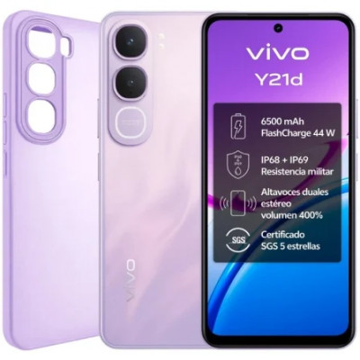 Smartphone Vivo Y21D 6GB/ 256GB/ 6.68/ Púrpura