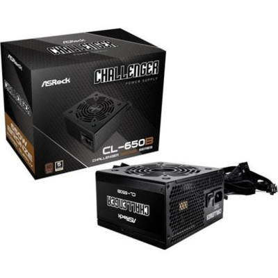 Fuente alimentacion asrock challenger cl - 650b atx 650w negra