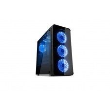 Caja ordenador gaming torre atx nox hummer tgx rainbow - cristal templado