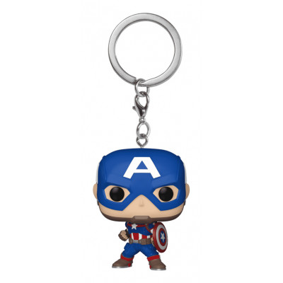 POP! KEYCHAIN Captain America Llavero de anilla Multicolor, Azul