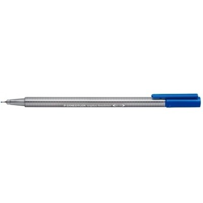 Staedtler Triplus Fineliner 334 Rotulador de Punta Fina - Trazo de 0.3mm - Tinta Base de Agua - Color Azul