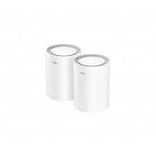 Cudy M3000 2-PACK sistema Wi-Fi Mesh (Wi-Fi en malla) Doble banda (2,4 GHz / 5 GHz) Wi-Fi 6 (802.11ax) Gris, Blanco 1 Interno