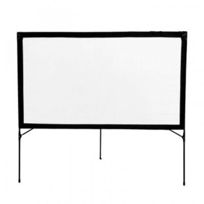 PANTALLA MURAL PORTATIL APPROX 77 183x102 cm MARCO PLEGABLE PROYECCION DE DOBLE CARA BOLSA DE TRANS
