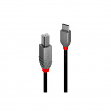 Lindy 36943 cable USB USB 2.0 3 m USB C USB B 0,48 Gbit/s Negro