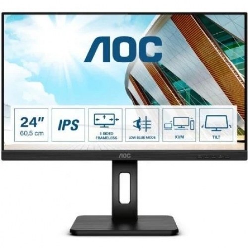 Monitor Profesional AOC 24P2C 23.8/ Full HD/ Multimedia/ Negro