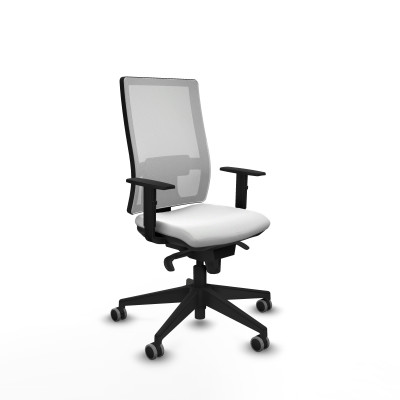 Horna sincro malla blanca bali blanco brazos 1D base piramidal ruedas 65mm engomadas