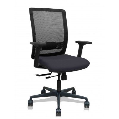 Silla Haches traslack malla negra asiento bali negro brazos 2D ruedas 65