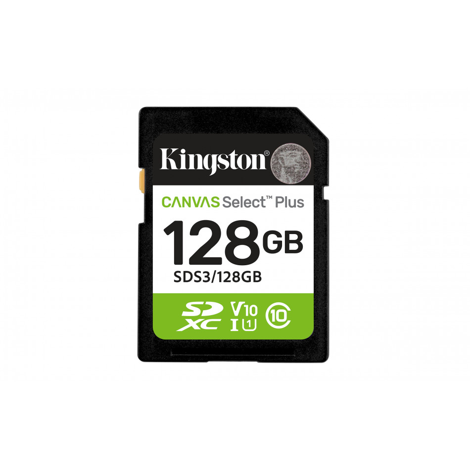 128 GB SDXC Canvas Select Plus Gen3 150 MB/s C10 UHS-I U1 V10