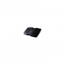 FELLOWES 8066001 REFRESH REPOSAPIES CON VENTILACION DOS ALTURAS PLATAFORMA DESLIZANTE EFECTO MASAJE NEGRO