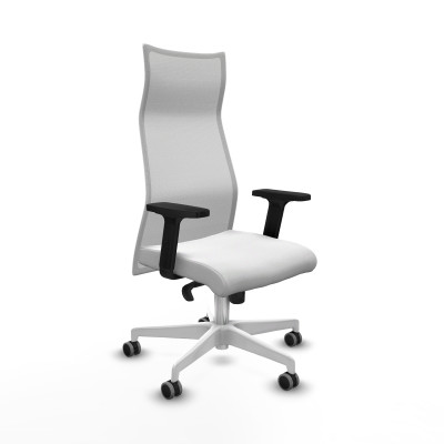 Albacete malla sincro malla blanca bali blanco brazos 2D base blanca ruedas 65mm engomadas