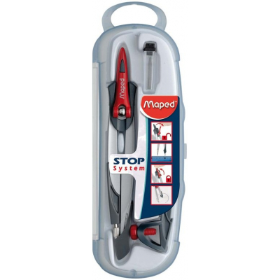 196100 compás Aluminio, Negro, Rojo