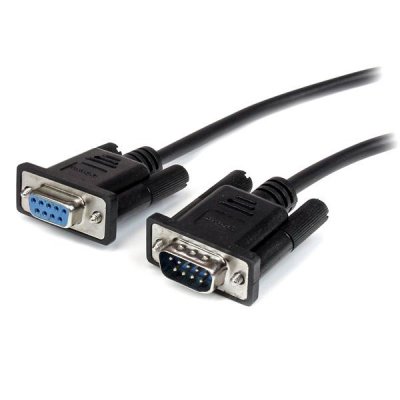 Cable 50cm Extensión Directo Straight Through Serie Serial RS232 Vídeo EGA DB9 Macho a Hembra