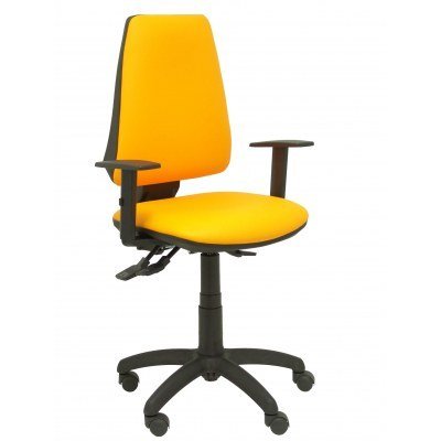 Silla Elche S similpiel naranja brazos regulables