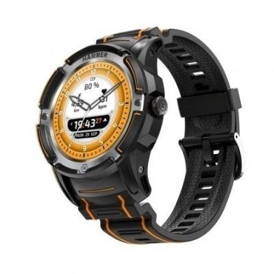 Smartwatch Hammer Watch Plus/ Notificaciones/ Frecuencia Cardíaca/ GPS/ Negro
