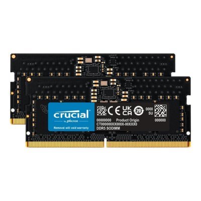 Memoria ram ddr5 96gb 2x48gb crucial - sodimm - 5600mhz - pc5 44800 - cl46 - 1.1v